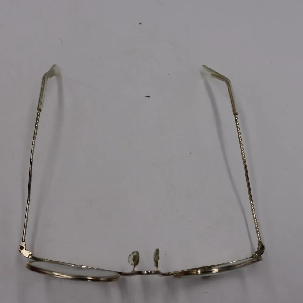 Vintage Gold Wire Fold Down Makeup Glasses Magnifying Spectacles